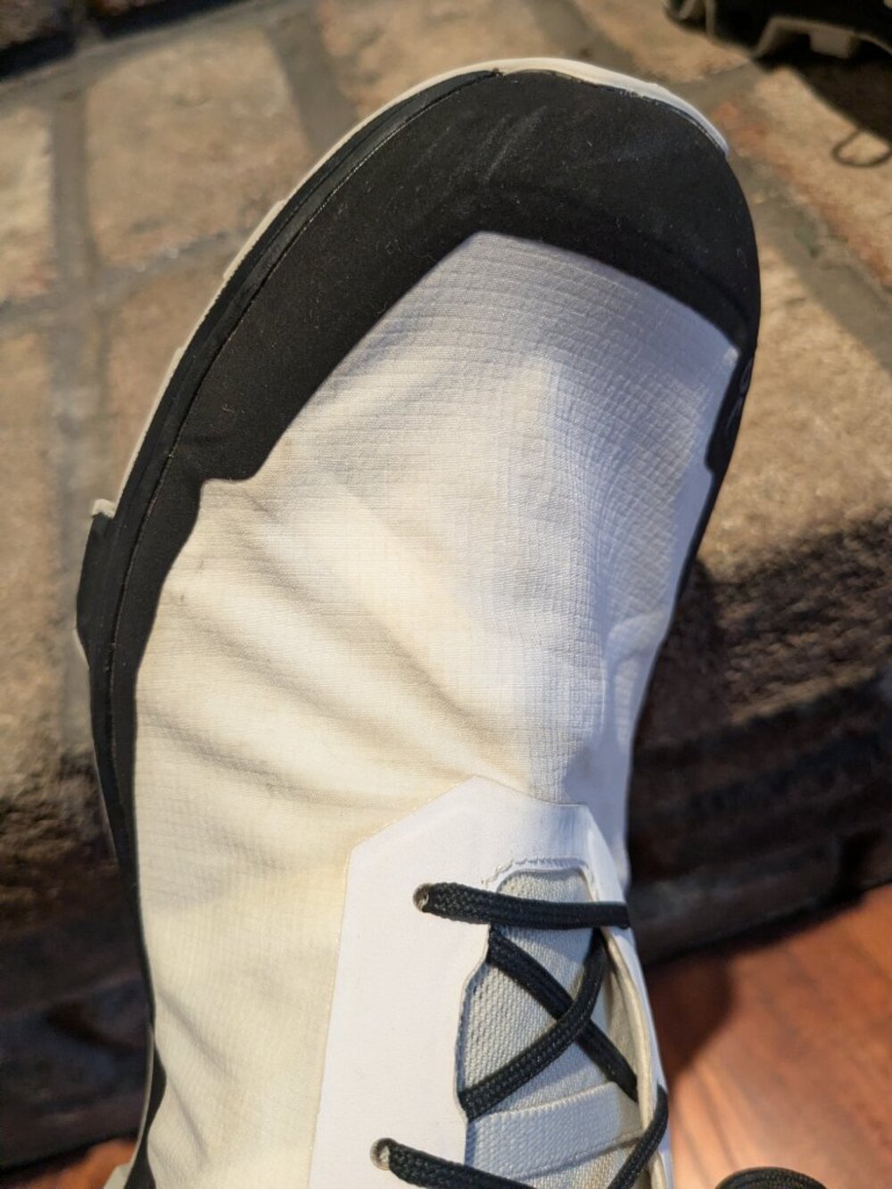 On Cloudventure Peak Running Shoes Mens 14 White Trail Athletic Sneakers Light - Picture 10 of 11